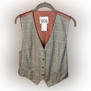 Vintage Antels MXM vest silk, rayon, wool size 34